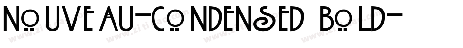 Nouveau-Condensed Bold字体转换